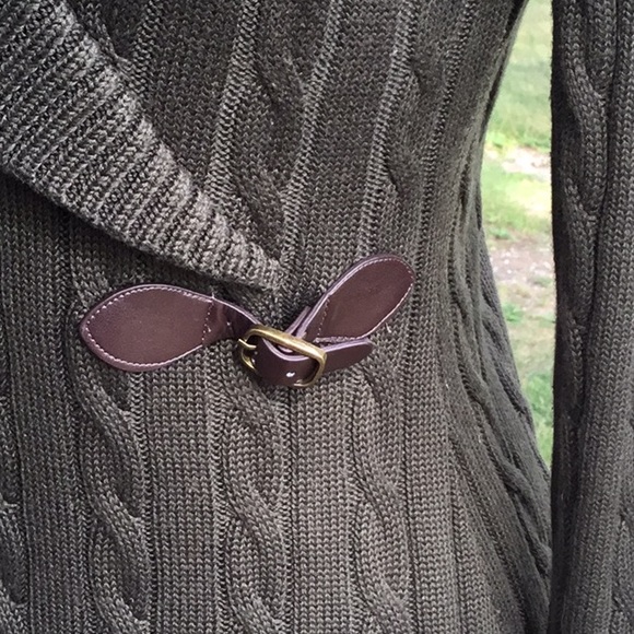 Dark Green Sweater Dress - Picture 2 of 3